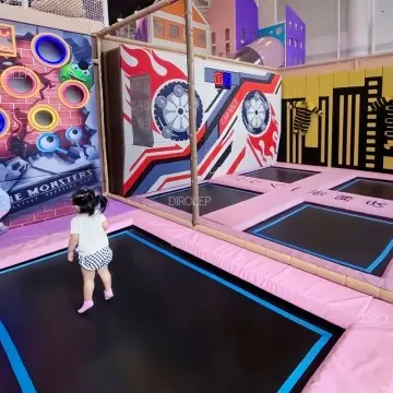 Industrial indoor playground factory supplies full Morandi play equipment bundles with ninja courses, climbing walls and commercial trampoline zones.