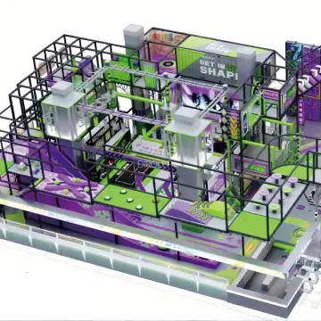 Trendy Themed Kid Soft Playground Children Playhouse Amusement Park Equipment Kids Indoor Play Grounds indoor soft play climbing frame