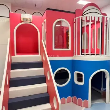 Morandi Themed Dirolep Park Commercial Children's Indoor Playground Customized Space Theme Kids Soft Play Area With Climbing Wall for Sale