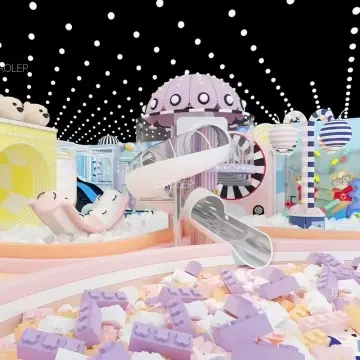 Dirolep ParK Macaroon Themed Kids Themed Indoor Playground Equipment colorful Macaron Themed Play Structures For Kids innovative Themed Indoor Play Areas safe And Durable