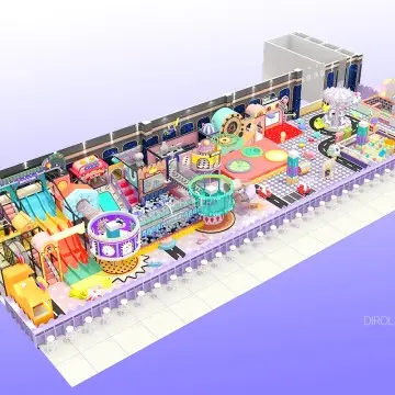 Dirolep Park Morandi Themed Commercial Playground Kindergarten Children Indoor Combination Plastic Slide Indoor Playground Equipment Manufacturer