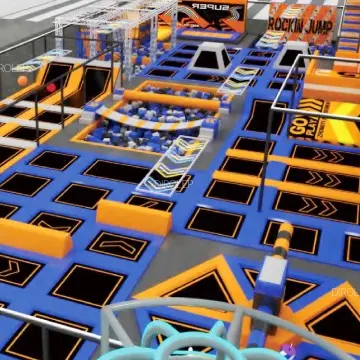 Trampoline park support customization of children's amusement park trampoline park equipment kindergarten play center kids indoor playground