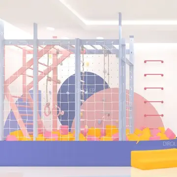 Premium indoor play facilities for macaron theme parks, supplied by qualified factory with optional custom ninja course and climbing equipment packages.