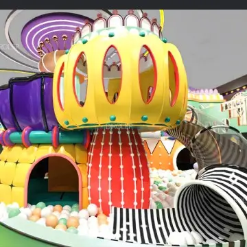 Dirolep Park Space Themed Indoor Soft Playground Equipment innovative Macaron Themed Indoor Play Structures safe And Durable Macaron Themed Indoor Play Equipment