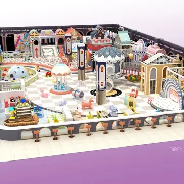 Dirolep Park Castle Themed indoor Adventure Park children Playground ninja Indoor Playground indoor Playground Equipment role Play House amusement Park Play Center