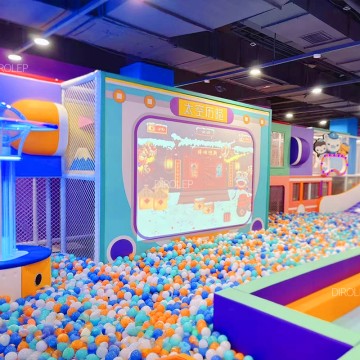 Dirolep Park Space Themed Commercial playground manufacturer Premium Commercial Indoor Playground Equipment with Soft Play Slides Ball Pit-1
