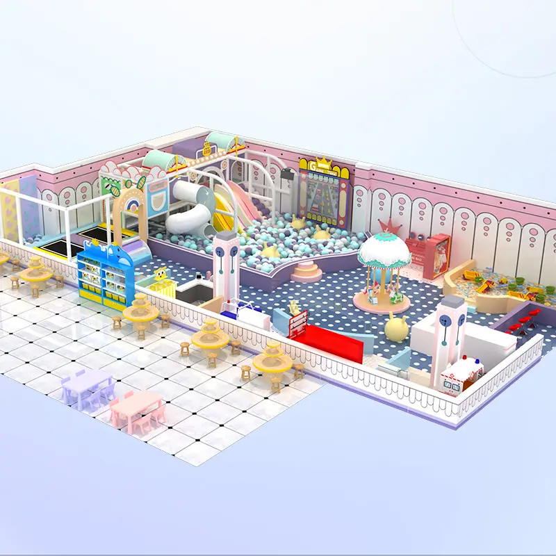 Macaron Themed Children Indoor Playgroundnd Customizable Kids Play Equipment Commercial invest