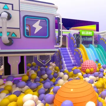 Dirolep Park Space Themed High Quality Kids Space Theme Indoor Playground with Big Slides for Sale Indoor Park Indoor Children Soft Play Equipment
