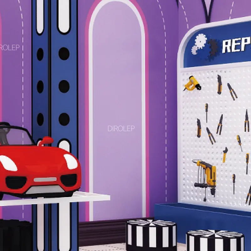 inside playground equipment