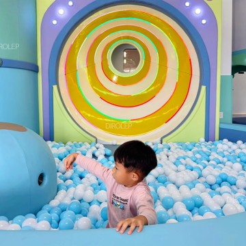Custom Morandi Indoor Playground Manufacturer, Safe Playground Equipment for Shopping Mall with Trampoline High‑Rope Course Ninja Course