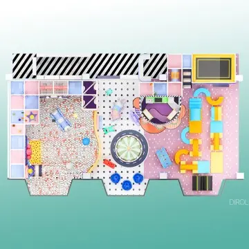 Dirolep ParK Macaroon Themed Commercial Indoor Playground colorful Macaron Themed Indoor Play Centers innovative Macaron Themed Kids Indoor Playground safe And Durable