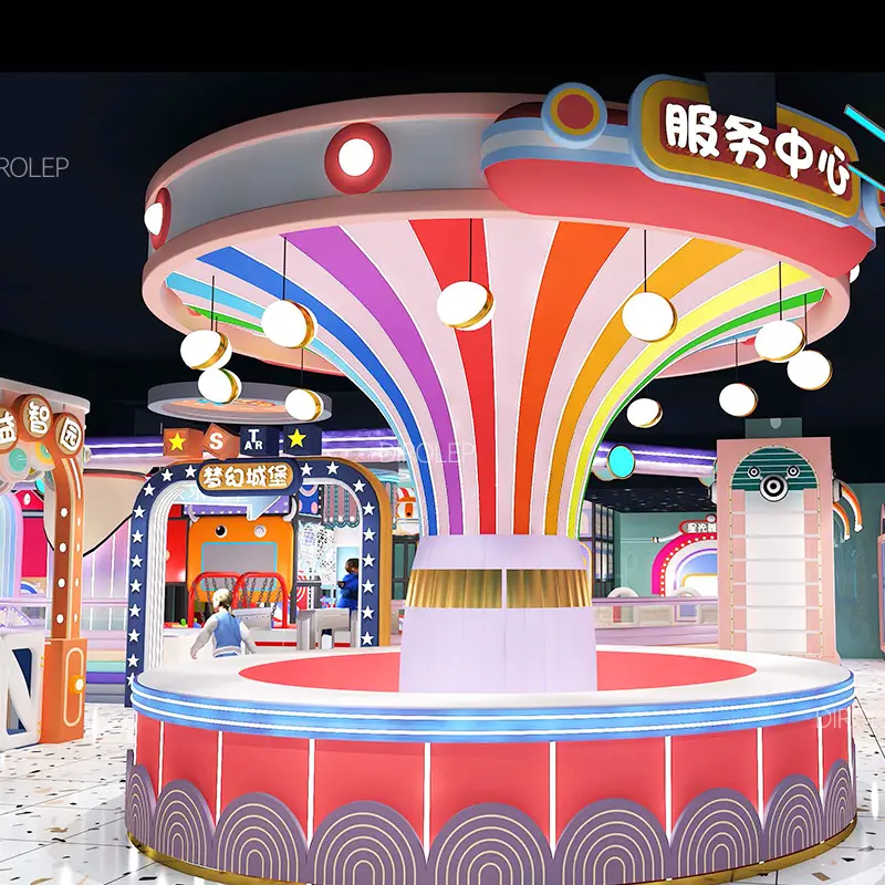 Morandi Themed Dirolep Park children indoor playground factory free design support customization of children's amusement park climbing play structure