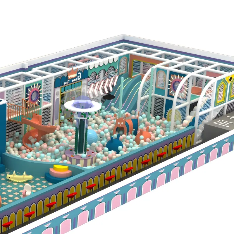 Fashionable indoor children's playground slide equipment