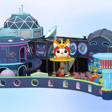 Dirolep Park Space Themed Indoor Playground Team Building Area Group Game Play Kids Cooperation Training Interactive Play Zone
