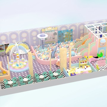 Dirolep ParK Macaroon Themed Indoor Playground with Cartoon Characters Themed Decor Lovely Kids Favorite Amusement Play Environment