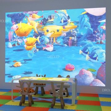 Dirolep Park Interactive Painting Game Machine  indoor Playground Equipment softplay Equipment playland indoor Play Ground indoor Play Area Kids Amusement Park