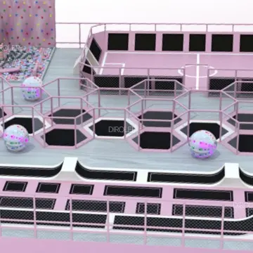 Trampoline park Customized Turkey Kids Jumping Bungee Square Fitness Indoor Trampoline Park With Indoor Playground support customization