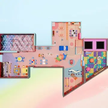 Dirolep ParK Macaroon Themed Premium Themed Indoor Playground Equipment Designed for Safe and Fun Experiences for Kids of All Ages