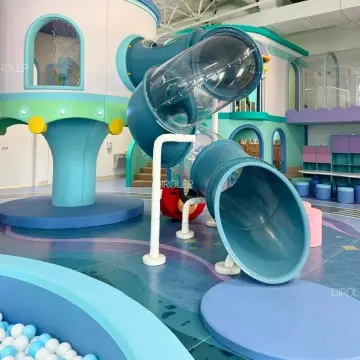 China Playground Factory | Morandi Theme Custom Indoor Playground for Family Entertainment, Full Obstacle Course & Climbing Wall