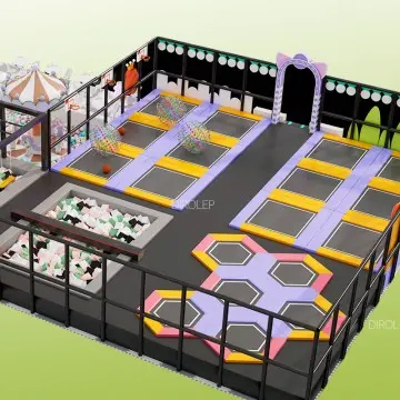 Trampoline park Turnkey Solution Indoor Jumping Park Trampoline Park Equipment Supplier happy indoor soft play kids playground support customization