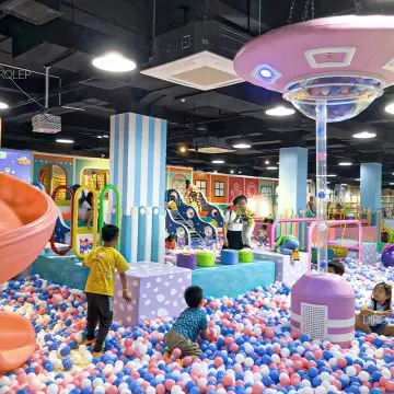 Morandi Themed kids soft play equipment for amusement park support customization Indoor Park Indoor Children Soft Play Equipment