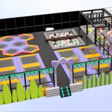 Trampoline park Children Indoor Playground  Indoor Kids Play Area Soft Play Equipment Maker