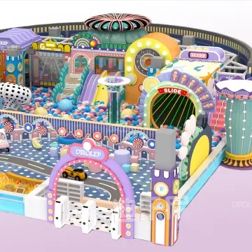 Morandi Themed Dirolep Park Premium Amusement Park Small Maze Plastic Children Indoor Playground Children For 5-13 Years Kids In Shopping Mall playground Indoor playground