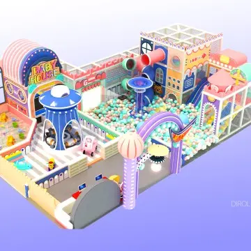 Dirolep ParK Macaroon Themed Customizable Playground Equipment commercial Playground Equipment kids Play Equipment indoor Playground Equipment soft Play Equipment