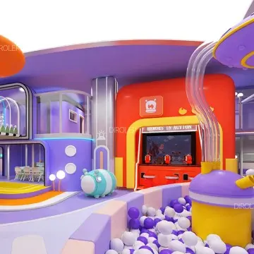 Reliable Indoor Playground Supplier | Morandi Pastel Custom Playground for Commercial Use with High‑Rope Course Ninja Course