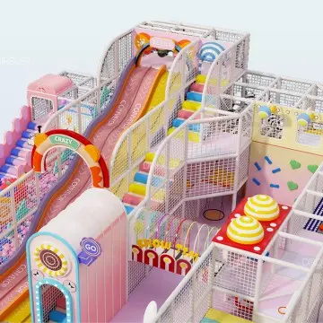 Macaroon Theme commercial kids park children indoor playground manufacturer macaron Themed Indoor Play Equipment innovative