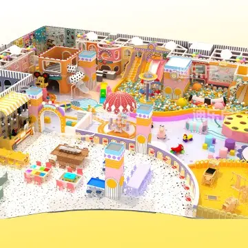 Dirolep Park Castle Themed TUV Certified Family Play Center Customized Indoor Playground Equipment Castle for Kids 3-12 Age Park Customized Theme
