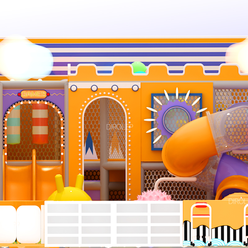 Dirolep Park Morandi Themed New Design Commercial Playground Equipment Multi-Functional Commercial Kids Zone Indoor Playground Equipment