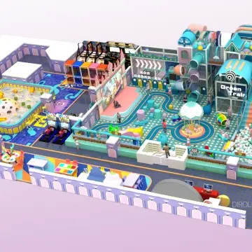 Morandi Themed Dirolep Park commercial kids park children indoor playground manufacturer kids soft play equipment for amusement park support customization