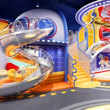 Dirolep ParK Trendy Themed Indoor Playground Equipment Sale soft Play Play Center children soft play Supplier Double Slide Park Equipment