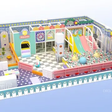 Dirolep Park Macaroon Themed  Certified Factory Price Of Indoor Play Customized Size Available Kids Play Center Kids Playland Play Center Soft Entertainment Center