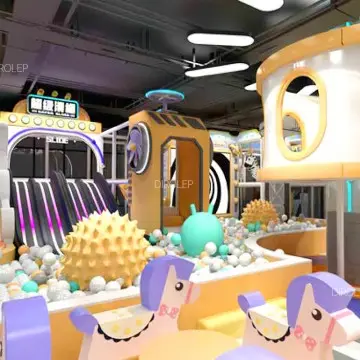 Dirolep Park Space Themed Safety Indoor Playground Equipment for Kids Children Playground Indoor Customized Kids Indoor Soft Play