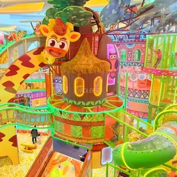Dirolep ParK Jungle Themed commercial kids park children indoor playground manufacturer kids soft play equipment for amusement park