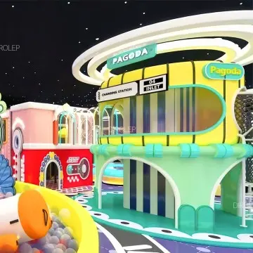 Dirolep Park Morandi Themed Indoor Playground with Interactive Play Panels Sensory Play Equipment Educational Play Zone for Toddlers & Kids