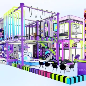 Dirolep ParK Trendy Themed Indoor Shopping Mall kids Model Commercial Playground steel Indoor Playground Structures amusement Park Play Equipment