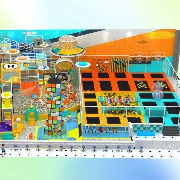 Dirolep ParK Trampoline Multi-Functional Indoor Playground Equipment Amusement Themed Park Games with Swing Sets for Children and Adults