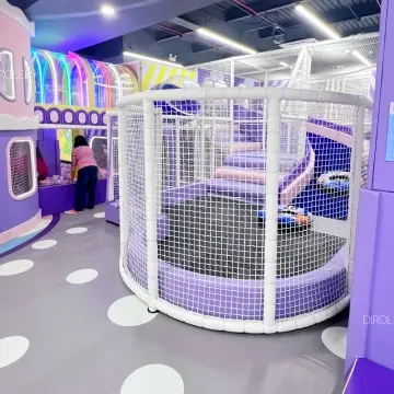 Family Entertainment Morandi Pastel Playground Equipment, Factory Direct Supply Ninja Course Slide Climbing Wall
