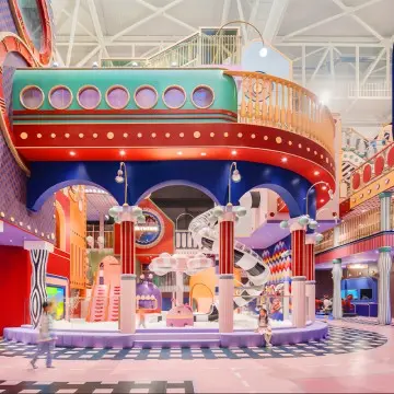 Morandi Themed Children Indoor Playground Play Carousel and Soft Play Equipment soft Play Climber