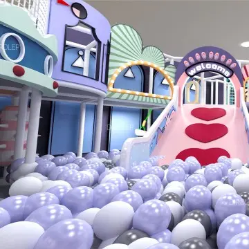 Morandi Themed  Attractive Kids Fun Indoor Playground Equipment Customized Amusement Other Playgrounds for Children