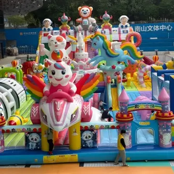 Commercial multi-themed bouncy castles-support customization