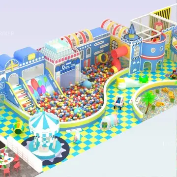 Morandi Themed Customized Indoor Playground Electric Indoor Playground Equipment Customized Indoor Playground Equipment Playground manufacturer Indoor Playground Equipment