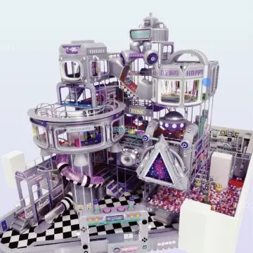 Trendy Themed support customization of children's amusement park amusement park facilities indoor playground slides