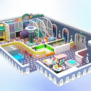 Dirolep Park Space Themed Indoor Playground with Ticket System Cash Register Counter Automatic Management Commercial Play Center