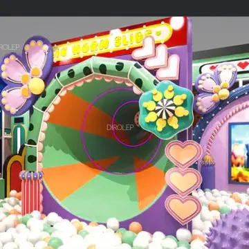 Dirolep Park Space Themed Kids Safety Indoor Tunnel Playground indoor Playground With Slide amusement Park Equipment