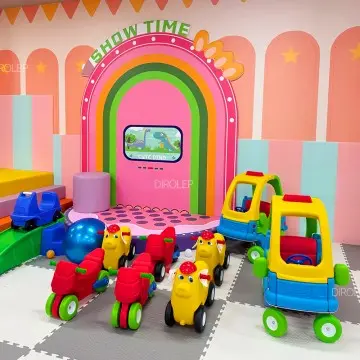 Custom themed indoor playground with immersive interactive scenes, diversified functional areas, slides, trampolines, and educational handmade and puzzle zones