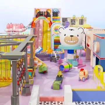 Dirolep ParK Macaroon Themed indoor amusement park equipment for kids Revolving Balls Commercial Soft Play Indoor Playground Equipment